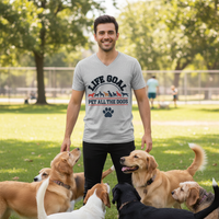 Load image into Gallery viewer, Life Goals - Men&#39;s Jersey V-Neck T-Shirt
