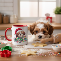 Load image into Gallery viewer, Shih Tzu Christmas Mug - 11oz Glossy Ceramic Coffee Cup
