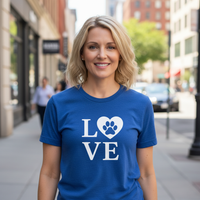 Load image into Gallery viewer, LOVE Pawprint Premium Tee - For the Dog-Obsessed Heart
